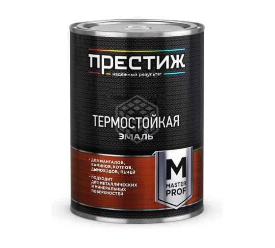 Эмаль термостойкая ПРЕСТИЖ белая 0,4 кг (до 700ºС) 275214