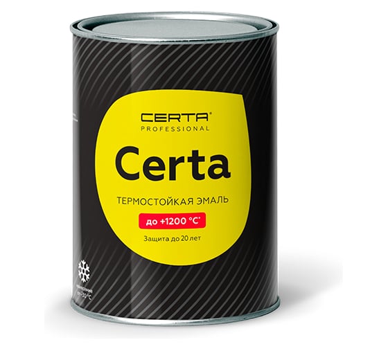 Эмаль термостойкая антикоррозионная Certa CERTA-HS до 750С золотой (0,8кг) CHS00112