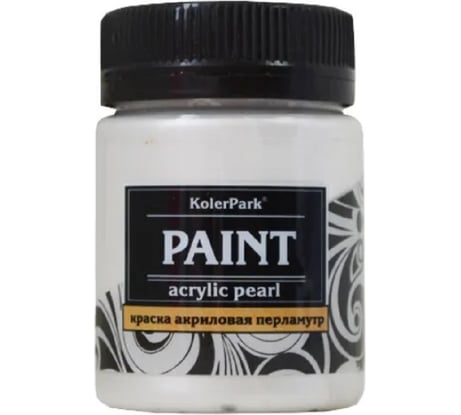 Краска акриловая декоративная белый перламутр Palizh Koler Park 50 мл КР.08-0,05 11606968