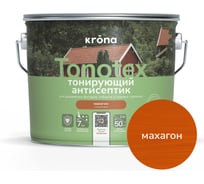 Пропитка для дерева KRONA Тонотекс для наружных и внутренних работ, махагон 2,5 л 66331083
