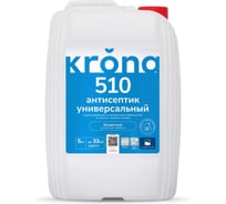 Универсальный антисептик для дерева и минеральных поверхностей KRONA 510, грунт-пропитка для внутренних и наружных работ 5 кг 66321077
