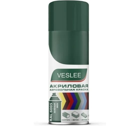 Краска универсальная Veslee RAL 6005, Зеленый мох VIRFGR
