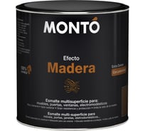Эмаль сатиновая с имитацией дерева MONTO ESMALTE EFECTO MADERA IROKO ироко, 0,5л 501970.IM04.500