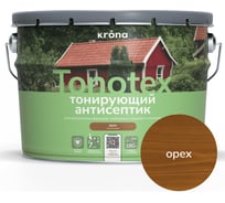 Пропитка для дерева KRONA Тонотекс для наружных и внутренних работ, орех 9 л 66339454