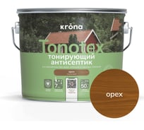 Пропитка для дерева KRONA Тонотекс для наружных и внутренних работ, орех 2,5 л 66339485