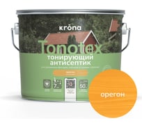Пропитка для дерева KRONA Тонотекс для наружных и внутренних работ, орегон 2,5 л 66333018