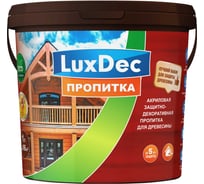 Защитная декоративная пропитка LuxDec светлый дуб 1л, 14560