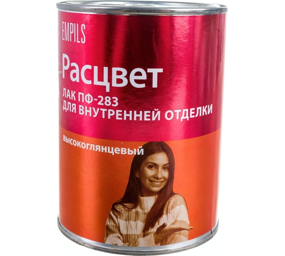 Алкидный лак Расцвет для внутренней отделки, 0.8 кг 6417