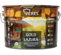 Декоративная пропитка для дерева Veres Верес Gold №17 VG-24, глянцевая, 9 л, золотой бор 281452