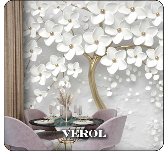 Флизелиновые фотообои Verol Золотое дерево встык 1-ФФО_03952