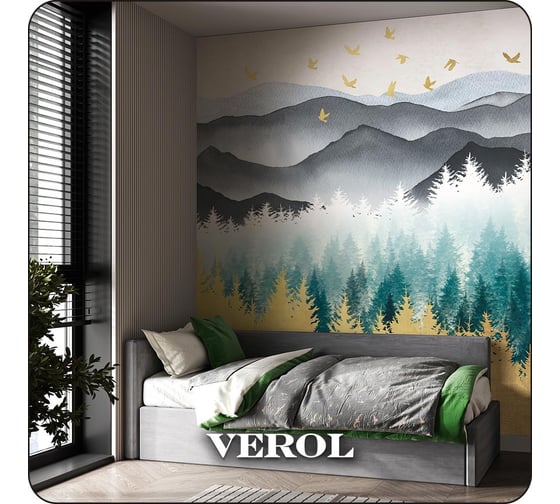 Флизелиновые фотообои Verol Лес встык 6-ФФО_04605
