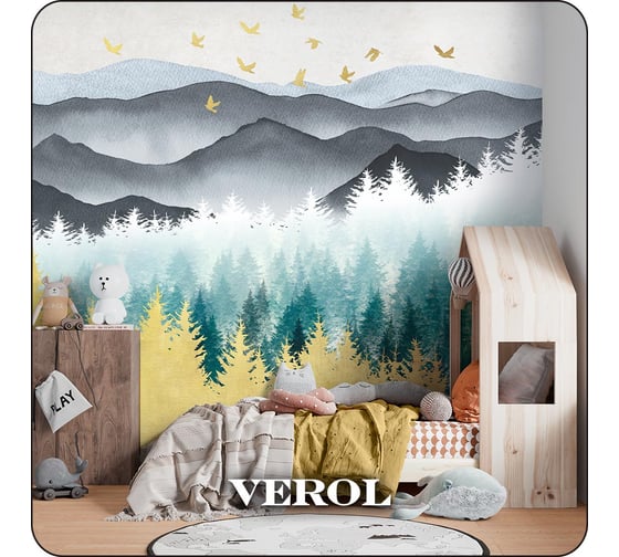 Флизелиновые фотообои Verol Лес встык 6-ФФО_04605
