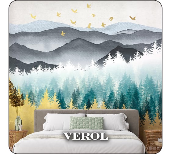 Флизелиновые фотообои Verol Лес встык 6-ФФО_04605