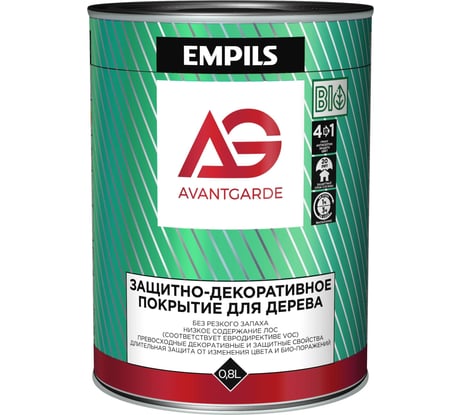 Защитно-декоративное покрытие для дерева Avantgarde тик, 0.8 л, 0.8 кг 77448