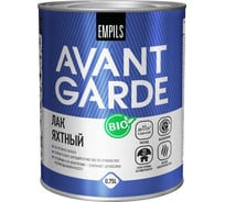 Яхтный лак Avantgarde высокой твердости, полуматовый, бесцветный, 0.75 л, 0.8 кг 77689