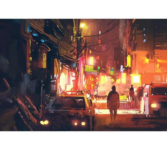 Обои Антимаркер Milan Улицы города масло 300x200 см M7039 1