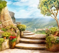 Обои Антимаркер Milan Над холмами, 300x270 см M 3129