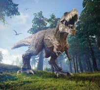 Обои Антимаркер Milan Динозавр, 300x270 см M 3121