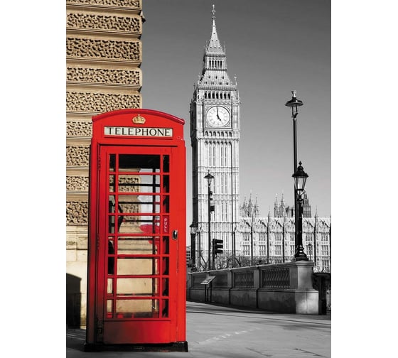 Обои Антимаркер Milan Красная будка, 200x270 см M 207 1