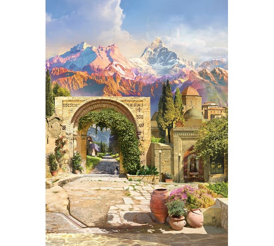 Обои Антимаркер Milan Дорога в горы, 200x270 см M 288 1