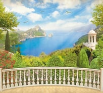 Обои Антимаркер Milan Вид с балкона, 300x270 см M 313