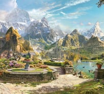 Обои Антимаркер Milan Альпийский фонтан, 300x270 см M 392