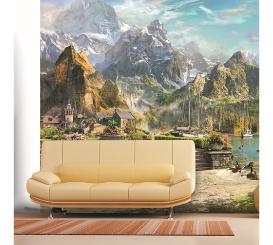 Обои Антимаркер Milan Альпийский фонтан, 300x270 см M 392