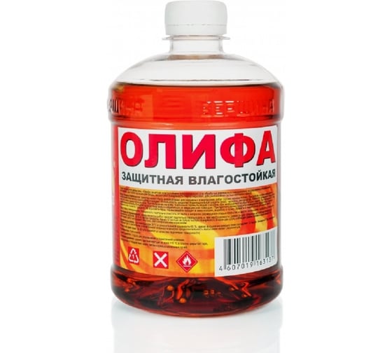 Олифа защитная влагостойкая Вершина 0,5 л 4607019163137
