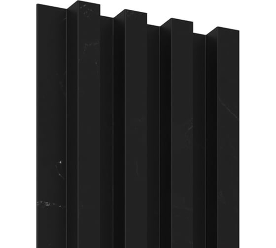 Панель реечная КронаПласт LEGNO Имперский черный (2900х166х24,1) 8 шт/уп УТ-00120282