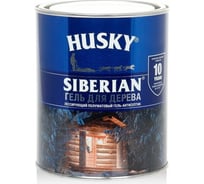 Гель-антисептик для дерева HUSKY SIBERIAN полуматовый красное дерево 0,9 л 25277