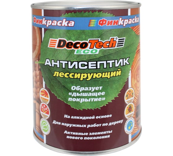 Антисептик DecoTech, сосна, 0,8 л, oсновной 00-01101909