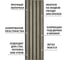Реечные панели LAKO DECOR 6 ШТ Каштан тёмный 1350х300х8мм LKD-RE-512103-20-135CM-MEGA6 5