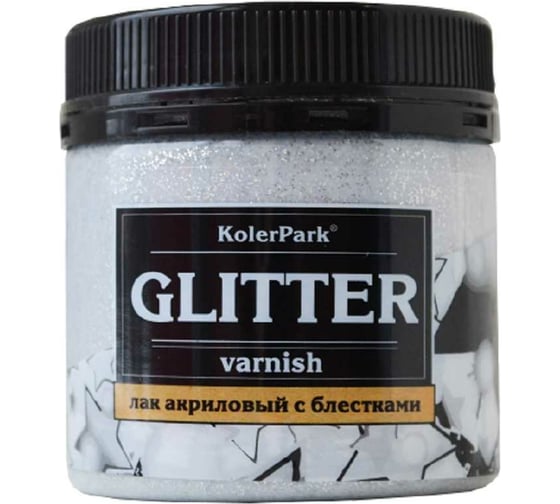 Лак акриловый глиттерный серебро Palizh Koler Park 150 мл КР.191-0,15 11607094