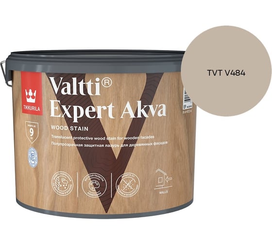 Антисептик Tikkurila VALTTI EXPERT AKVA EP 9л 700009575_TVT V484 1