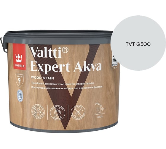 Антисептик Tikkurila VALTTI EXPERT AKVA EP 9л 700009575_TVT G500 1