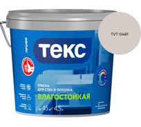 Краска для стен и потолка Текс влагостойкая/профи A 4,5л 700000415_TVT G481