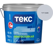 Краска для стен и потолка Текс влагостойкая/профи A 4,5л 700000415_TVT G489
