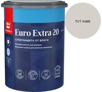 Краска для влажных помещений Tikkurila EURO EXTRA 20 A п/мат 0,9л 700001105_TVT X486