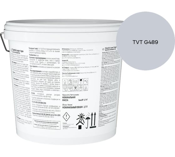 Лак интерьерный Tikkurila LACQUER AQUA EP матовый 2,7л 700001138_TVT G489