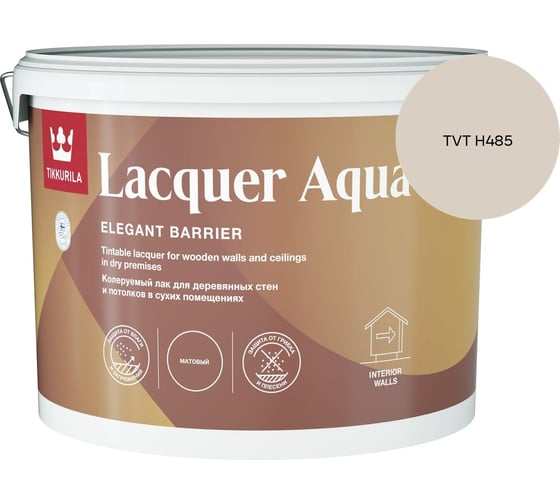 Лак интерьерный Tikkurila LACQUER AQUA EP матовый 9л 700001139_TVT H485