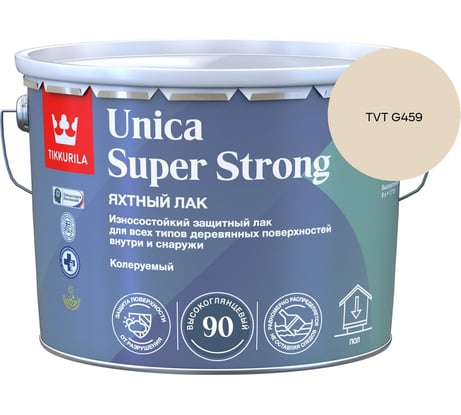 Лак универсальный Tikkurila UNICA SUPER STRONG EP высокоглянцевый 9л 700014010_TVT G459