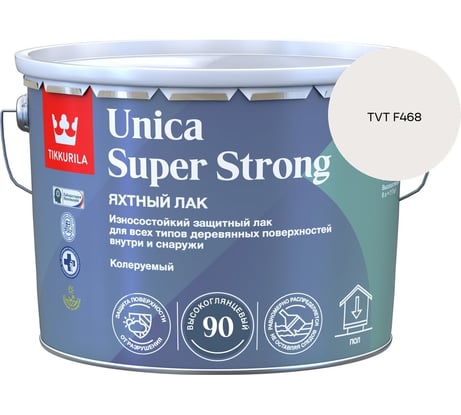 Лак универсальный Tikkurila UNICA SUPER STRONG EP высокоглянцевый 9л 700014010_TVT F468