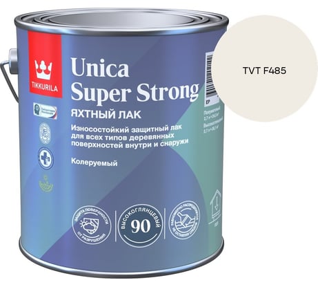 Лак универсальный Tikkurila UNICA SUPER STRONG EP высокоглянцевый 2,7л 700014009_TVT F485