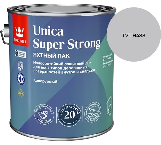 Лак универсальный Tikkurila UNICA SUPER STRONG EP п/мат 2,7л 700014012_TVT H488