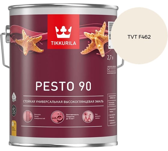 Эмаль Tikkurila PESTO 90 A в/гл 2,7л 700001077_TVT F462