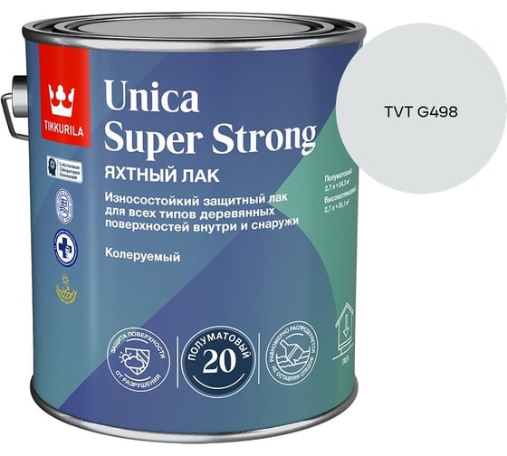 Лак универсальный Tikkurila UNICA SUPER STRONG EP п/мат 2,7л 700014012_TVT G498