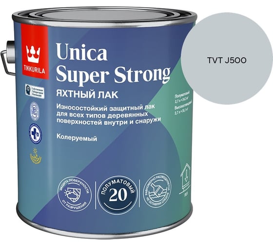 Лак универсальный Tikkurila UNICA SUPER STRONG EP п/мат 2,7л 700014012_TVT J500