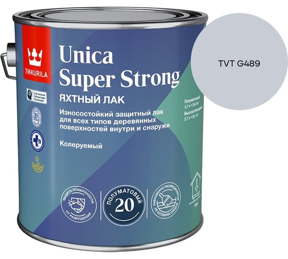 Лак универсальный Tikkurila UNICA SUPER STRONG EP п/мат 2,7л 700014012_TVT G489