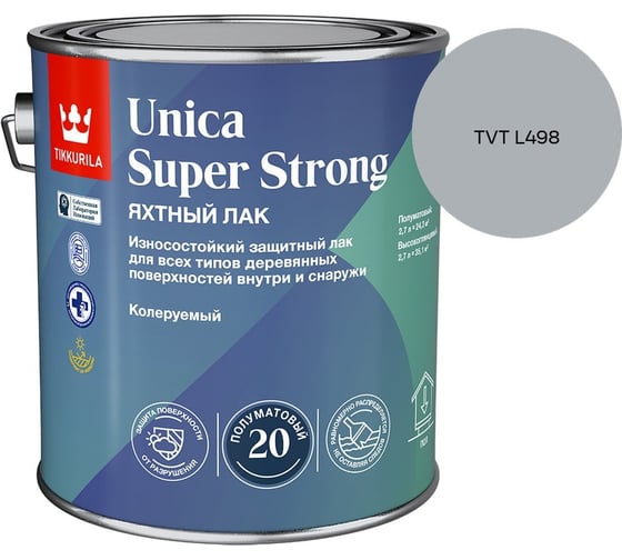 Лак универсальный Tikkurila UNICA SUPER STRONG EP п/мат 2,7л 700014012_TVT L498