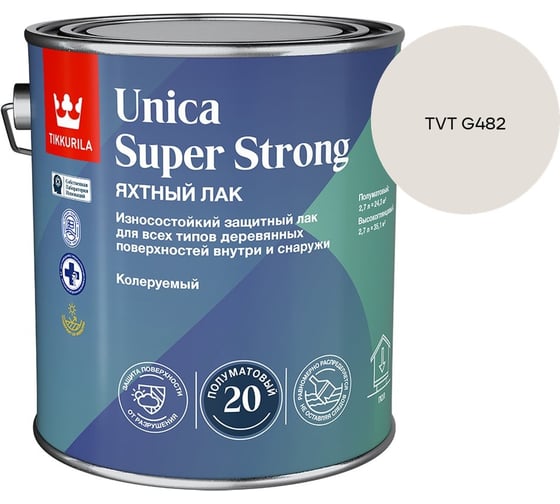 Лак универсальный Tikkurila UNICA SUPER STRONG EP п/мат 2,7л 700014012_TVT G482
